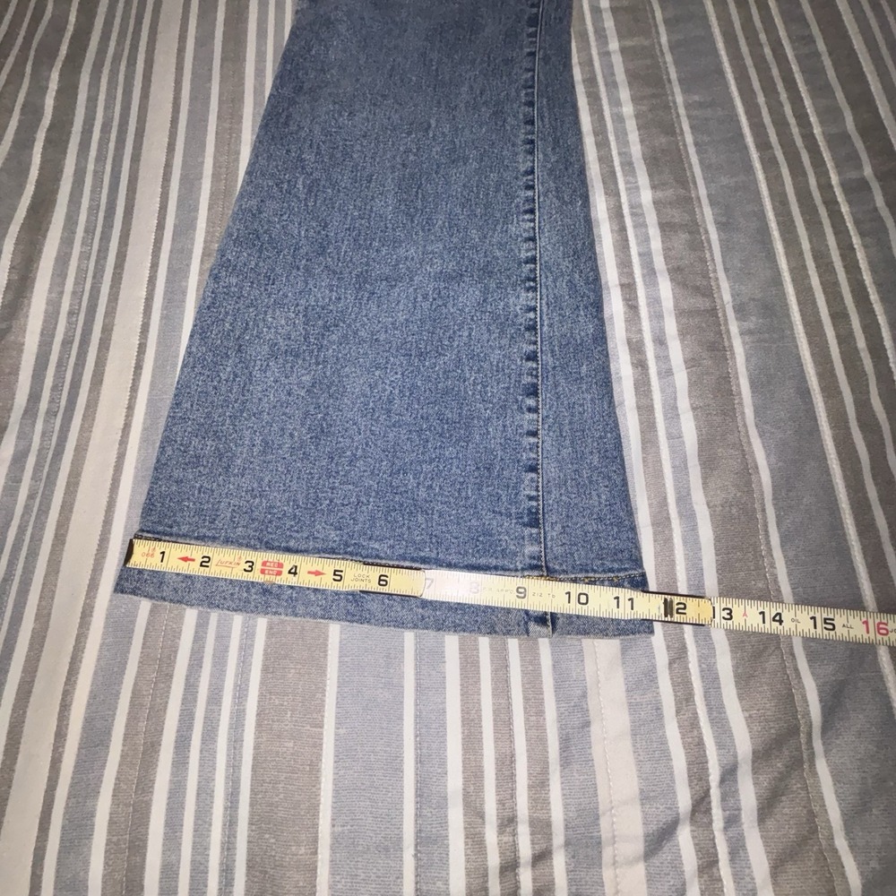 Frye Women's High Rise Wide Leg Flare Jeans Medium Wash Blue Denim Size 30 - Picture 14 of 16